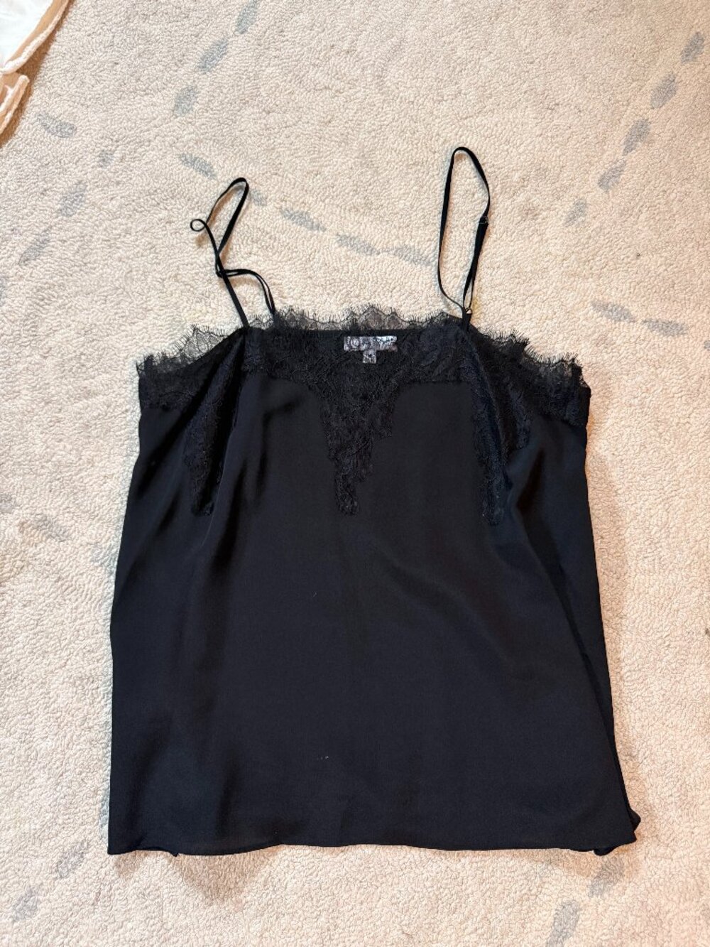 CAMI NY Black Lace Camisole, Size M